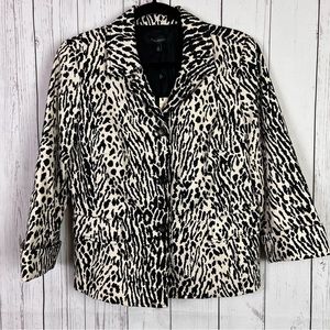 Talbots | The Kate Fit | animal print blazer